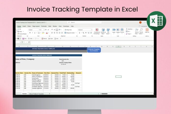 Invoice Tracking Template in Excel