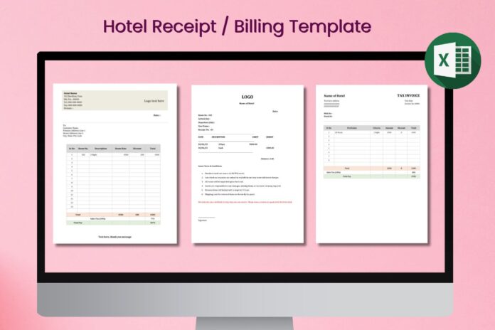 Hotel Receipt Templates in Word