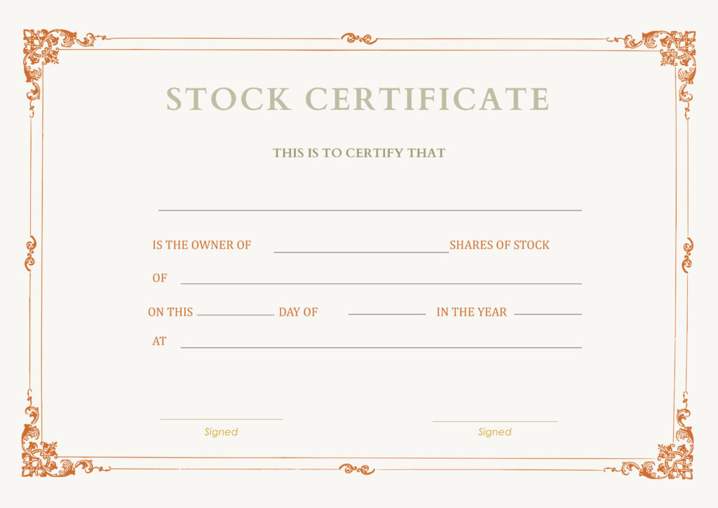 Corporate-Stock-Certificate-Template 