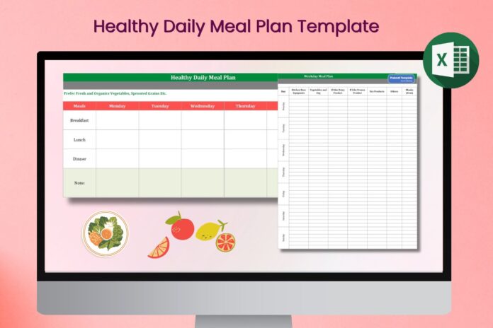 Healthy Daily Meal Plan Template