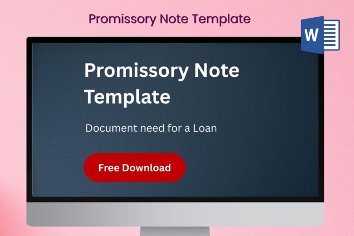 Promissory Note Template in word