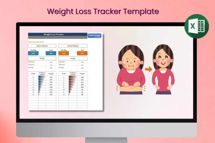 Weight Loss Tracker Template in Excel