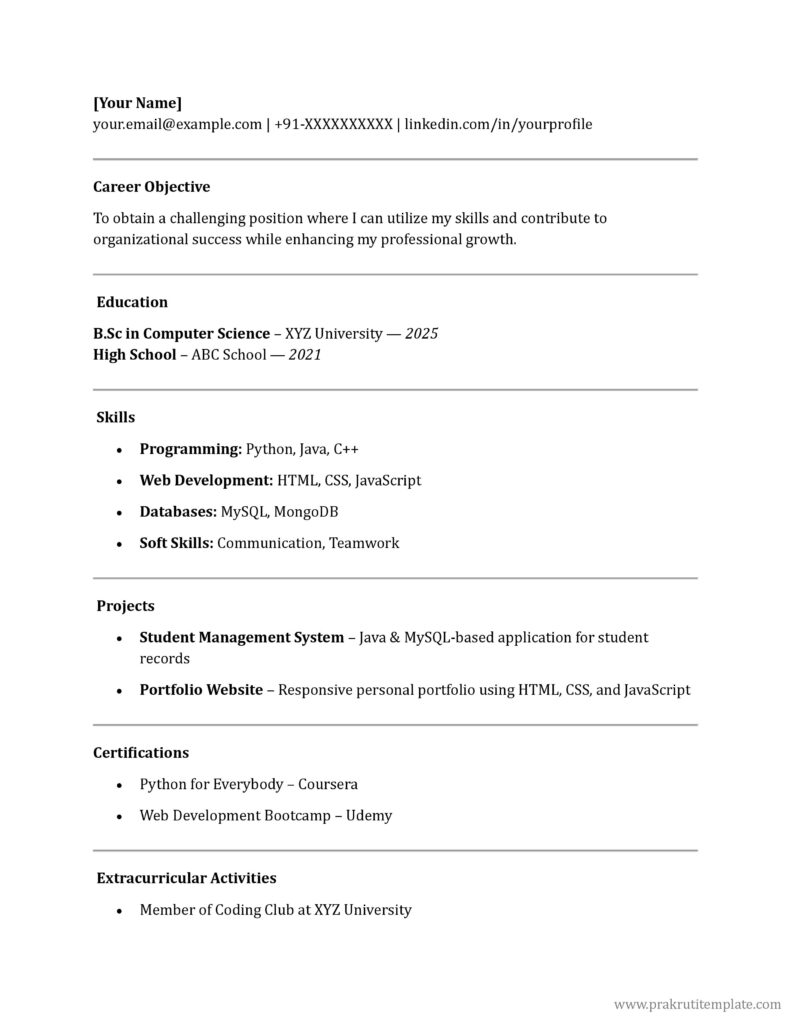 Creative Resume with color accents in word 