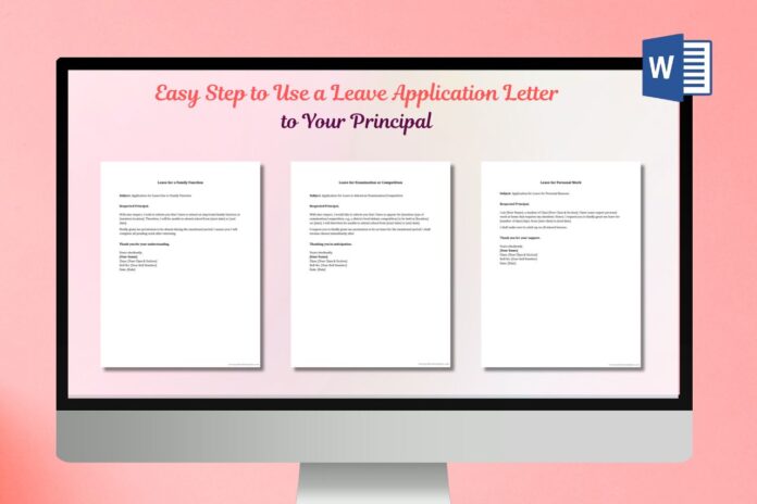 Best Leave Application Letters to Principal for School and College Students