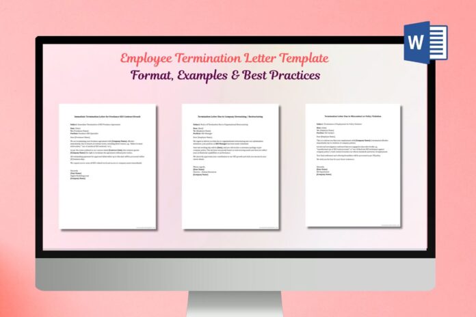 Employee Termination Letter Template